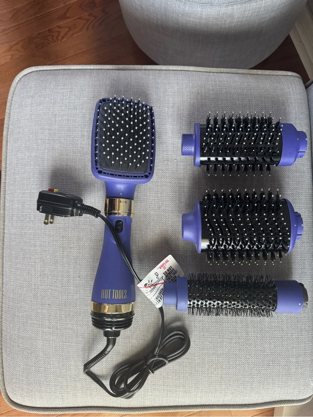 Hot Tools 4-Piece Heated Styling Brush Set in Purple